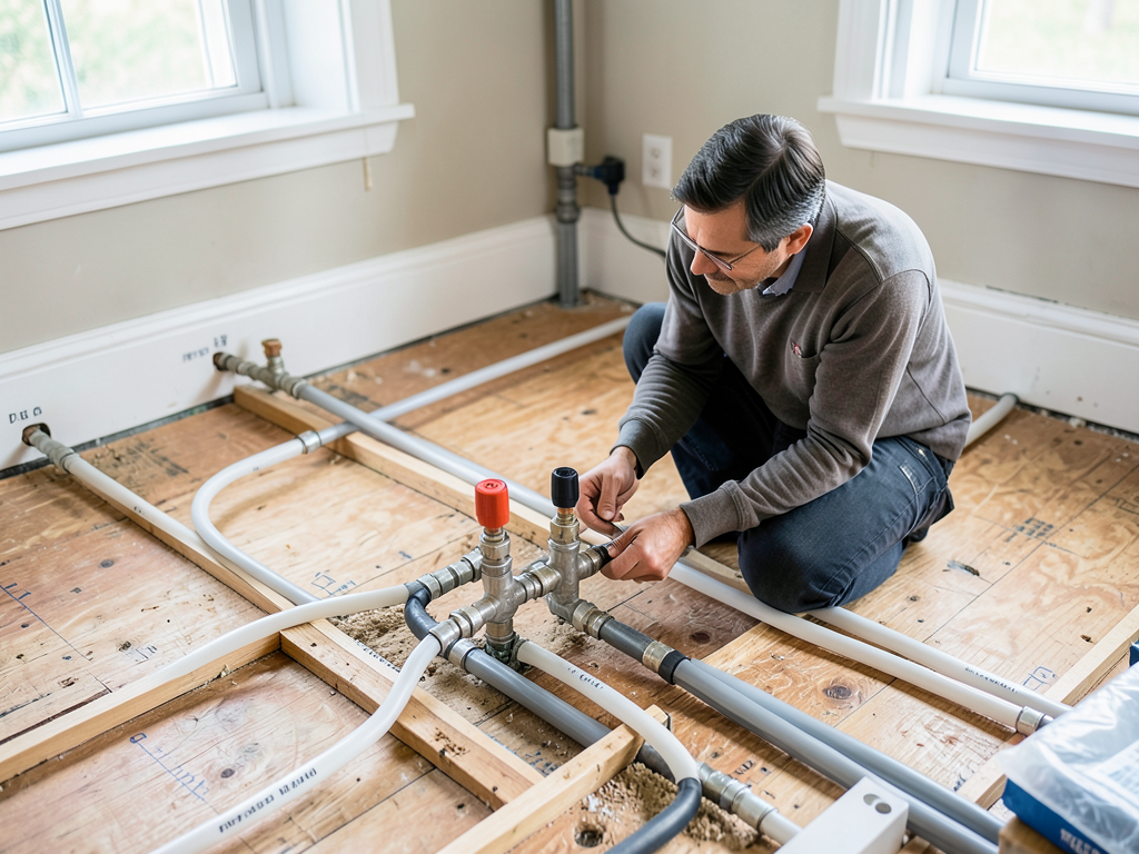 Custom radiant floor heating for historic society