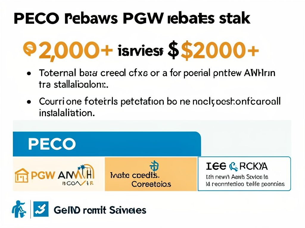 How to qualify for peco and pgw energy rebates on