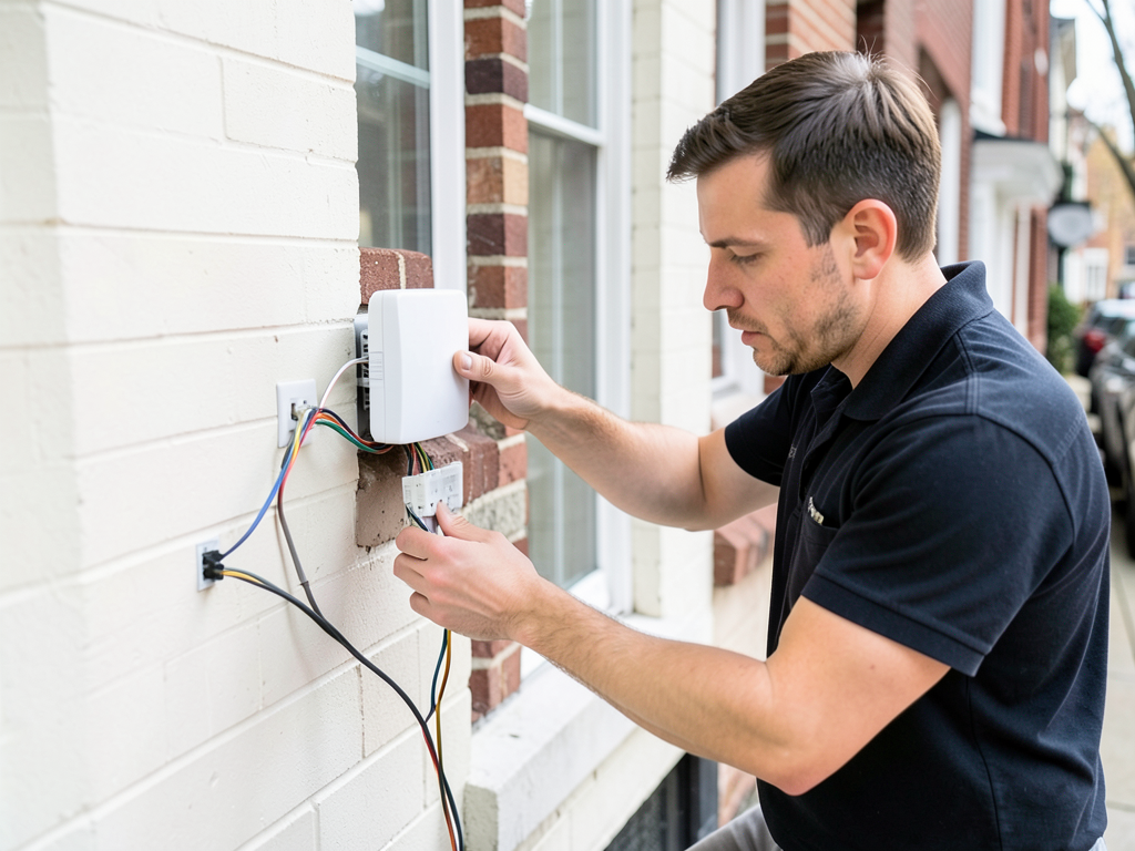 Professional smart thermostat installation service