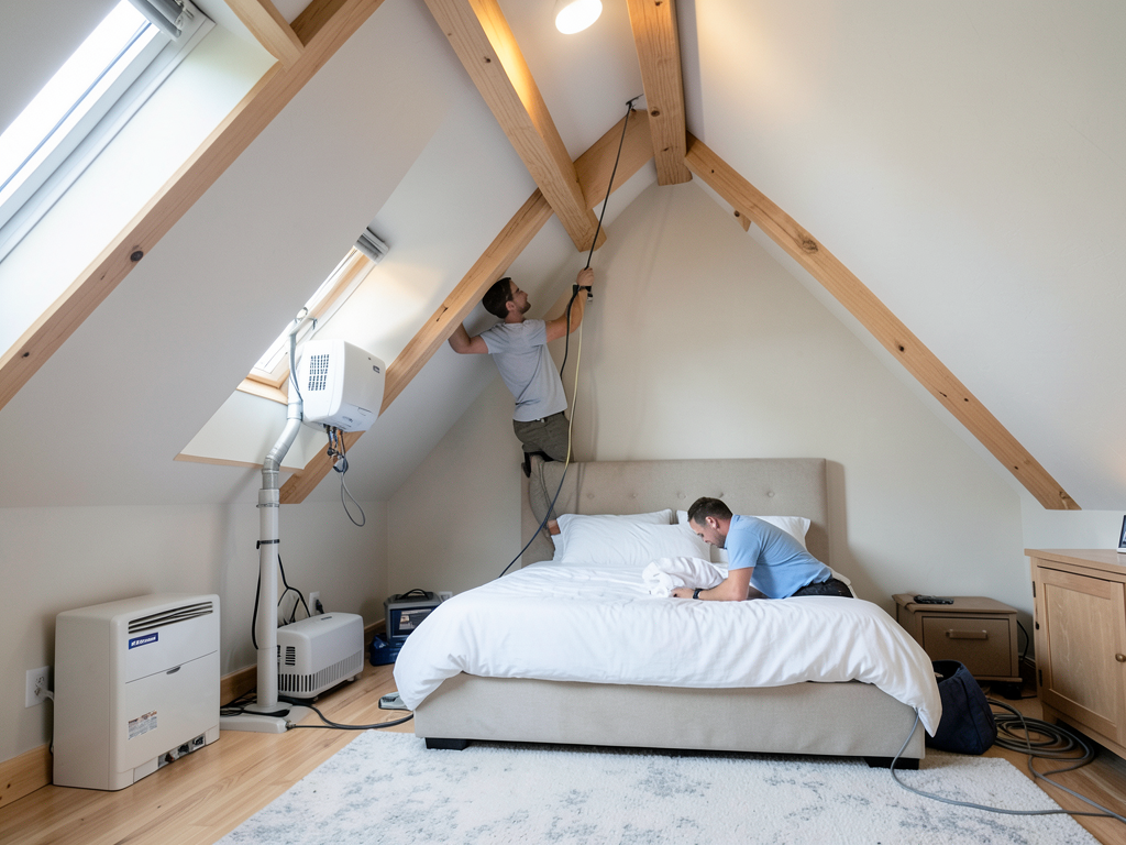 The Best Way to Get Central Air into Your Olney Attic Conversion